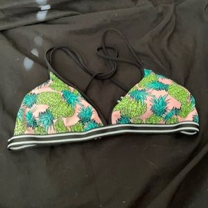pineapple bathing suit top